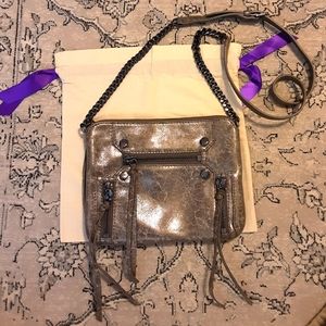 Botkier Metalic Leather Crossbody Bag